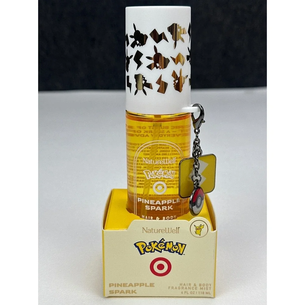 NatureWell Pokemon Hair & Body Fragrance Mist Set 3pk Pineapple Mango Flutterpop